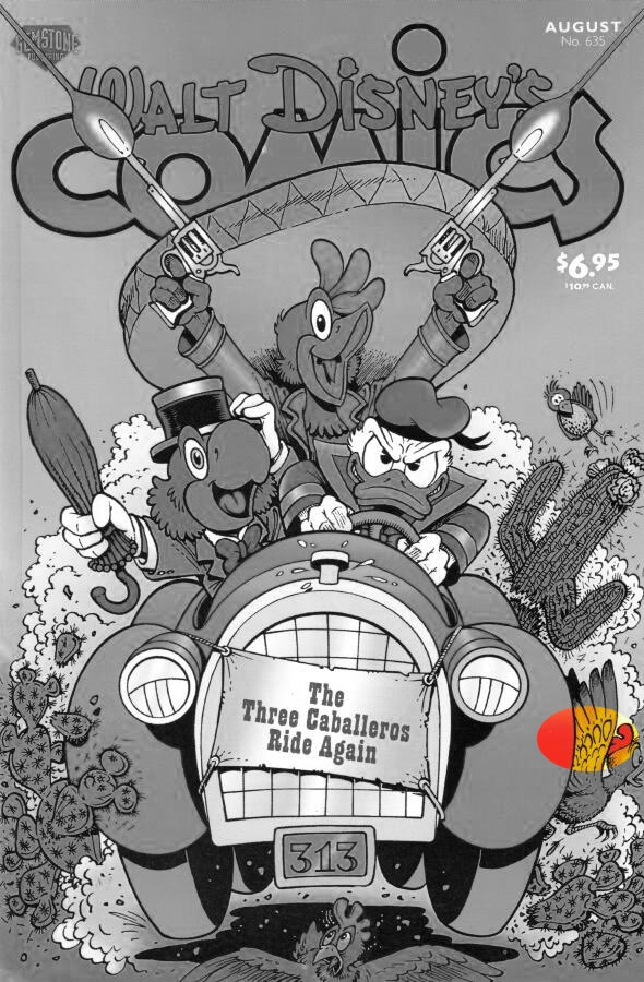 D.U.C.K in The Three Caballeros Ride Again cover